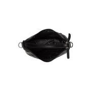 Marle Full-Grain Leather Shoulder Bag Naisille - Structured Side Profile Showing Gusset Depth &amp; Expansion Capacity