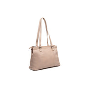 Marvos Full-Grain Leather Shoulder Bag Naisille in Classic 100% Full-Grain Leather - Full Exterior Front Profile View | Buy Online