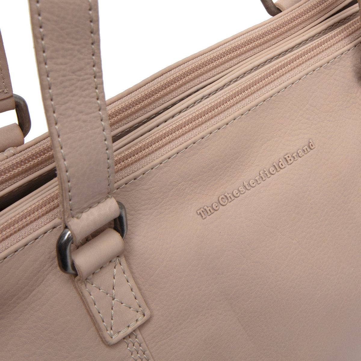 Marvos Full-Grain Leather Shoulder Bag Naisille - Structured Side Profile Showing Gusset Depth &amp; Expansion Capacity
