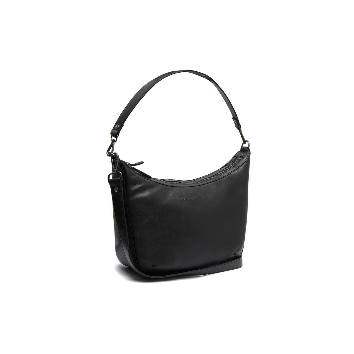 Moneva Full-Grain Leather Shoulder Bag Naisille in Classic 100% Full-Grain Leather - Full Exterior Front Profile View | Buy Online