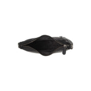Solid Antique Brass Hardware &amp; Heavy-Duty Dual Zipper Detail on Nancy Full-Grain Leather Shoulder Bag Naisille