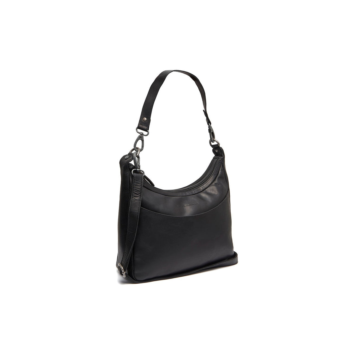 Olvia Full-Grain Leather Shoulder Bag Naisille in Classic 100% Full-Grain Leather - Full Exterior Front Profile View | Buy Online