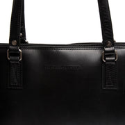 
Classic 100% Full-Grain leather Bag - Takanäkymä vahvistetuilla nahkahihnoilla
