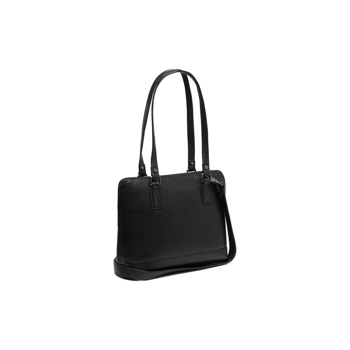 Viamonte Full-Grain Leather Shoulder Bag Naisille in Classic 100% Full-Grain Leather - Full Exterior Front Profile View | Buy Online