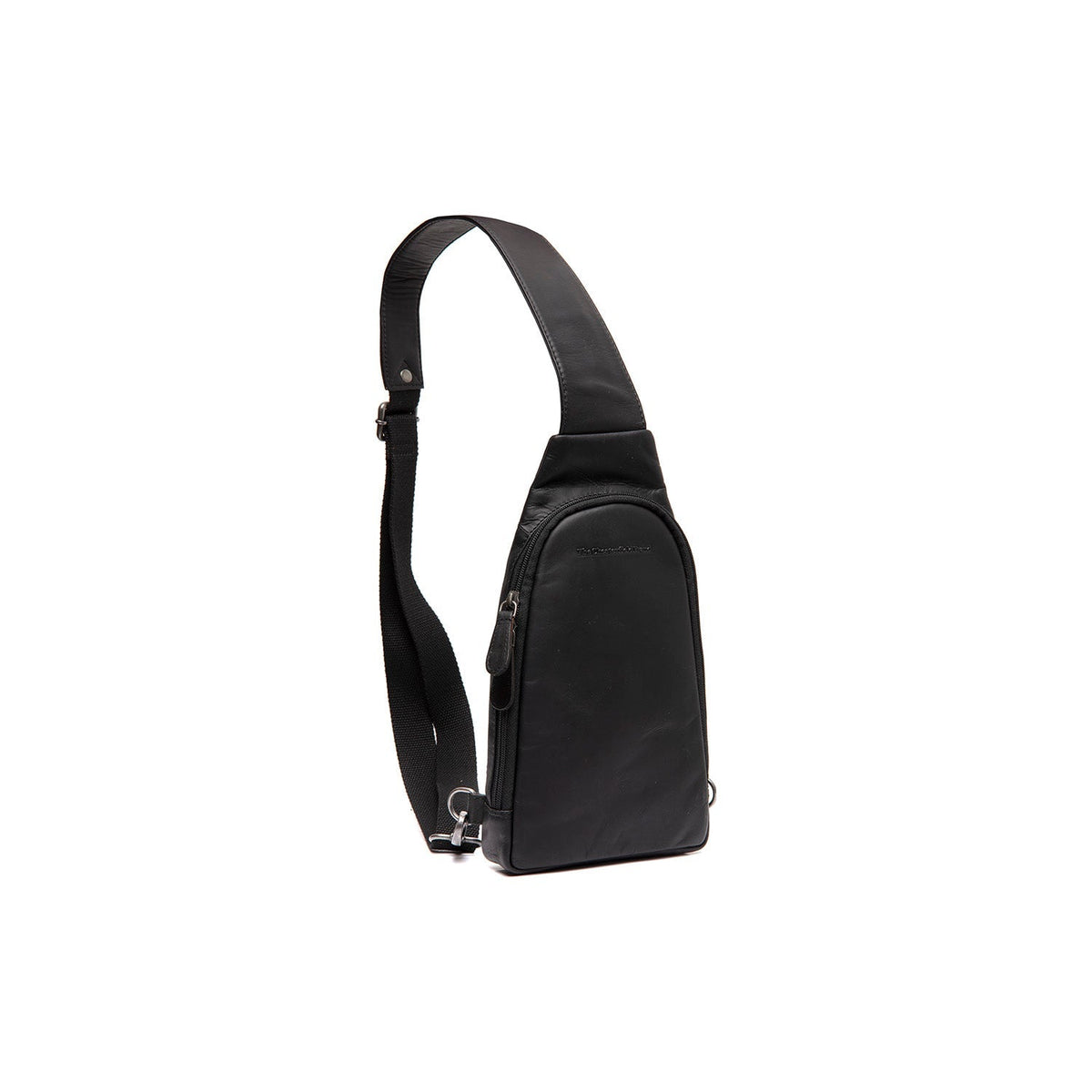 Leather Sling Bag Bowey Naisille in Classic 100% Full-Grain Leather - Full Exterior Front Profile View | Buy Online
