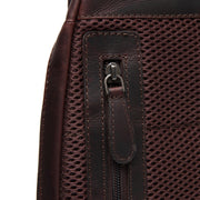 Brown Leather Sling Bag Bowey Naisille, detail view 4