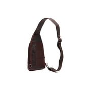 Brown Leather Sling Bag Bowey Naisille, detail view 5