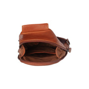 Cognac Leather Sling Bag Bowey Naisille, detail view 4