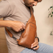 Leather Sling Bag Bowey Naisille – alternate product view 2