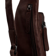 Brown Leather Sling Bag Logan Naisille, detail view 1