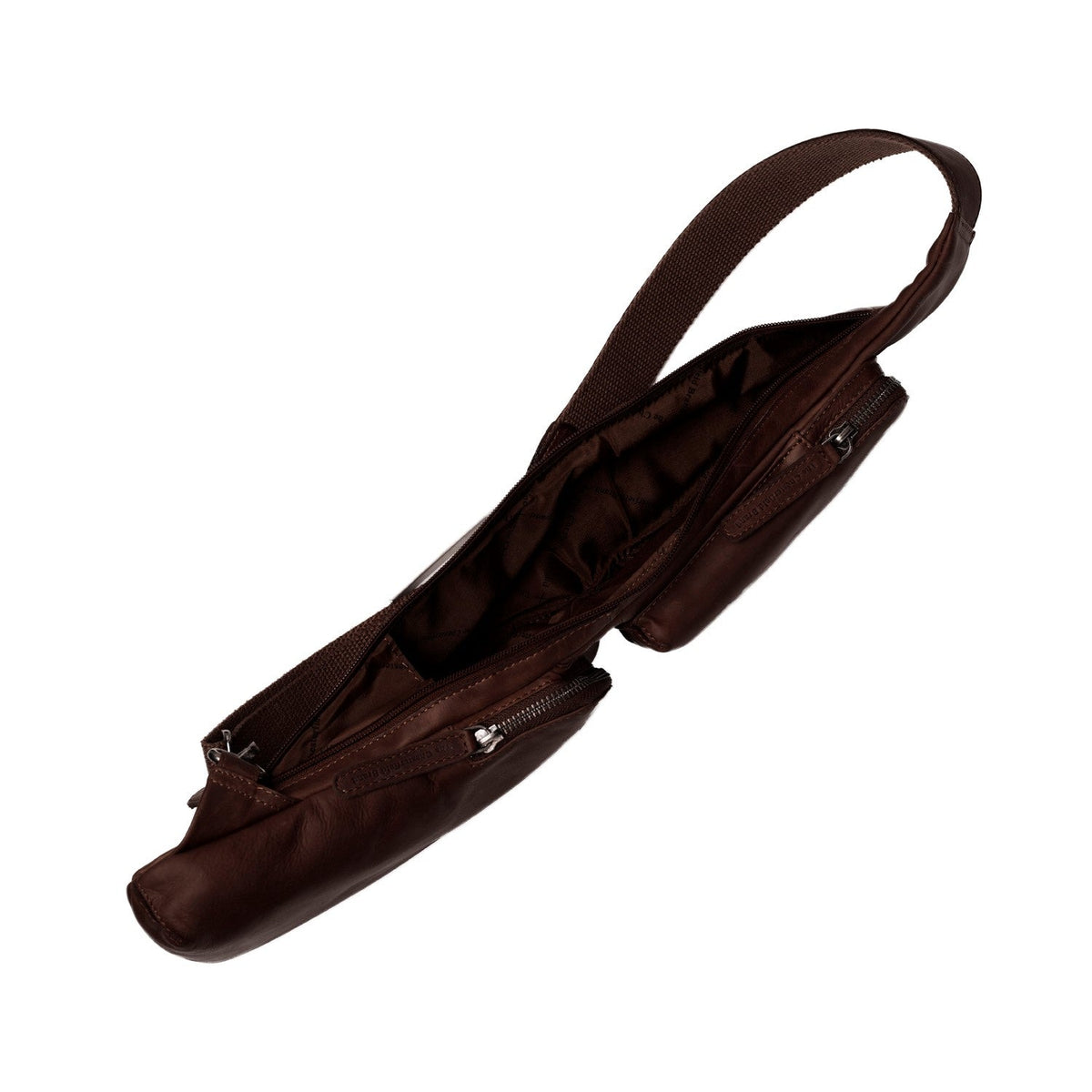 Brown Leather Sling Bag Logan Naisille, detail view 3