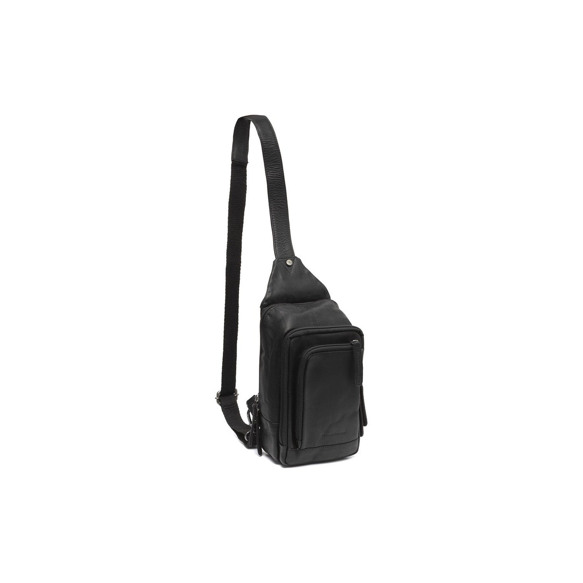 Leather Sling Bag Riga Naisille in Classic 100% Full-Grain Leather - Full Exterior Front Profile View | Buy Online