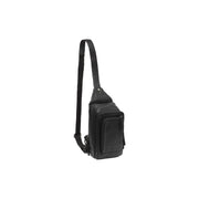 Leather Sling Bag Riga Naisille in Classic 100% Full-Grain Leather - Full Exterior Front Profile View | Buy Online