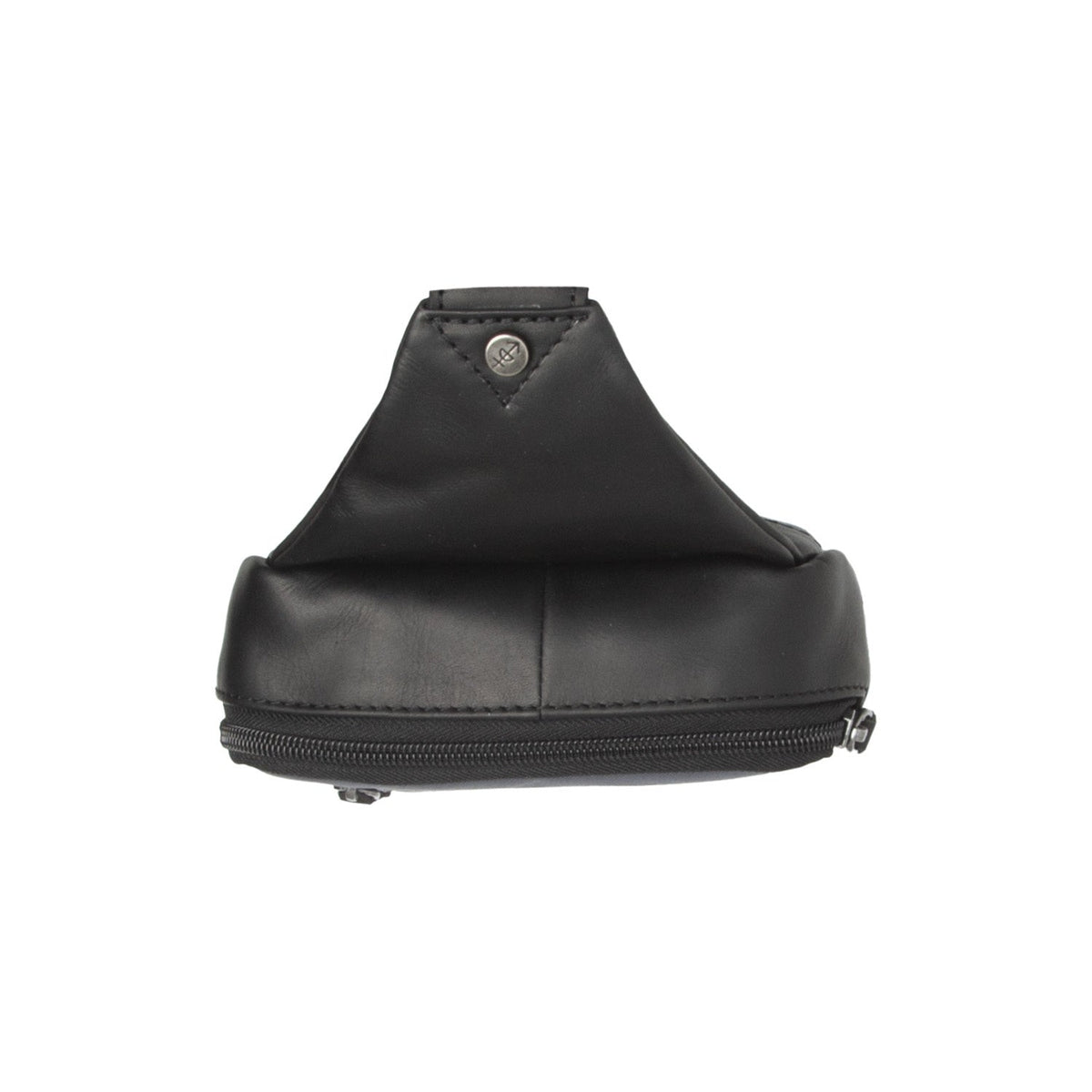 Leather Sling Bag Salla Naisille - Structured Side Profile Showing Gusset Depth &amp; Expansion Capacity