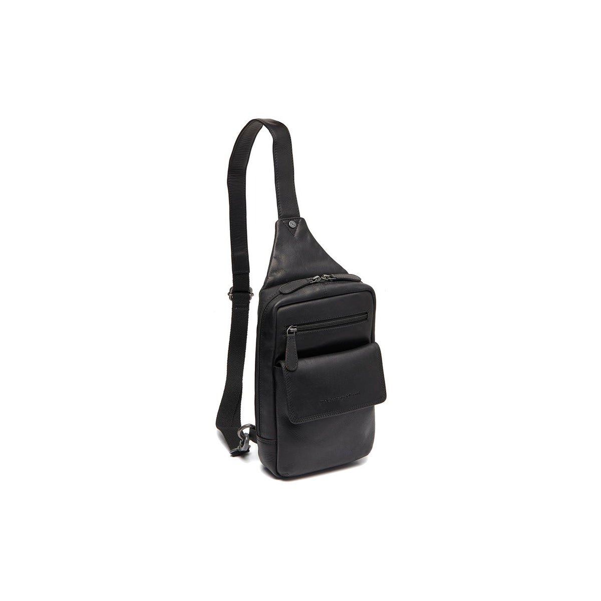 Leather Sling Bag Turelle Naisille in Classic 100% Full-Grain Leather - Full Exterior Front Profile View | Buy Online
