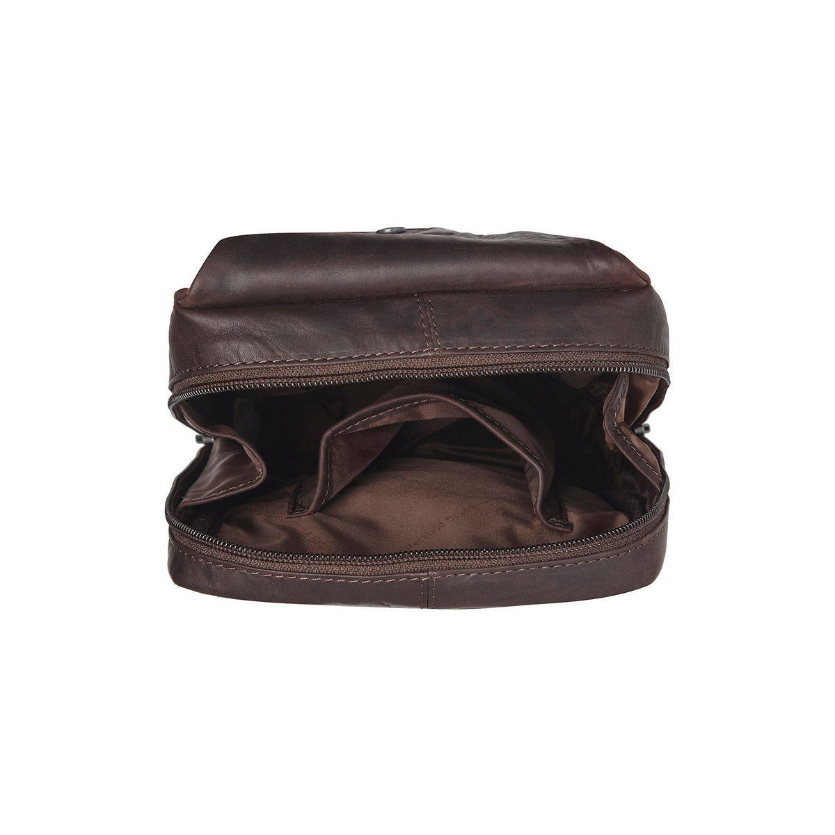 Brown Leather Sling Bag Turelle Naisille, detail view 5