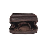 Brown Leather Sling Bag Turelle Naisille, detail view 5
