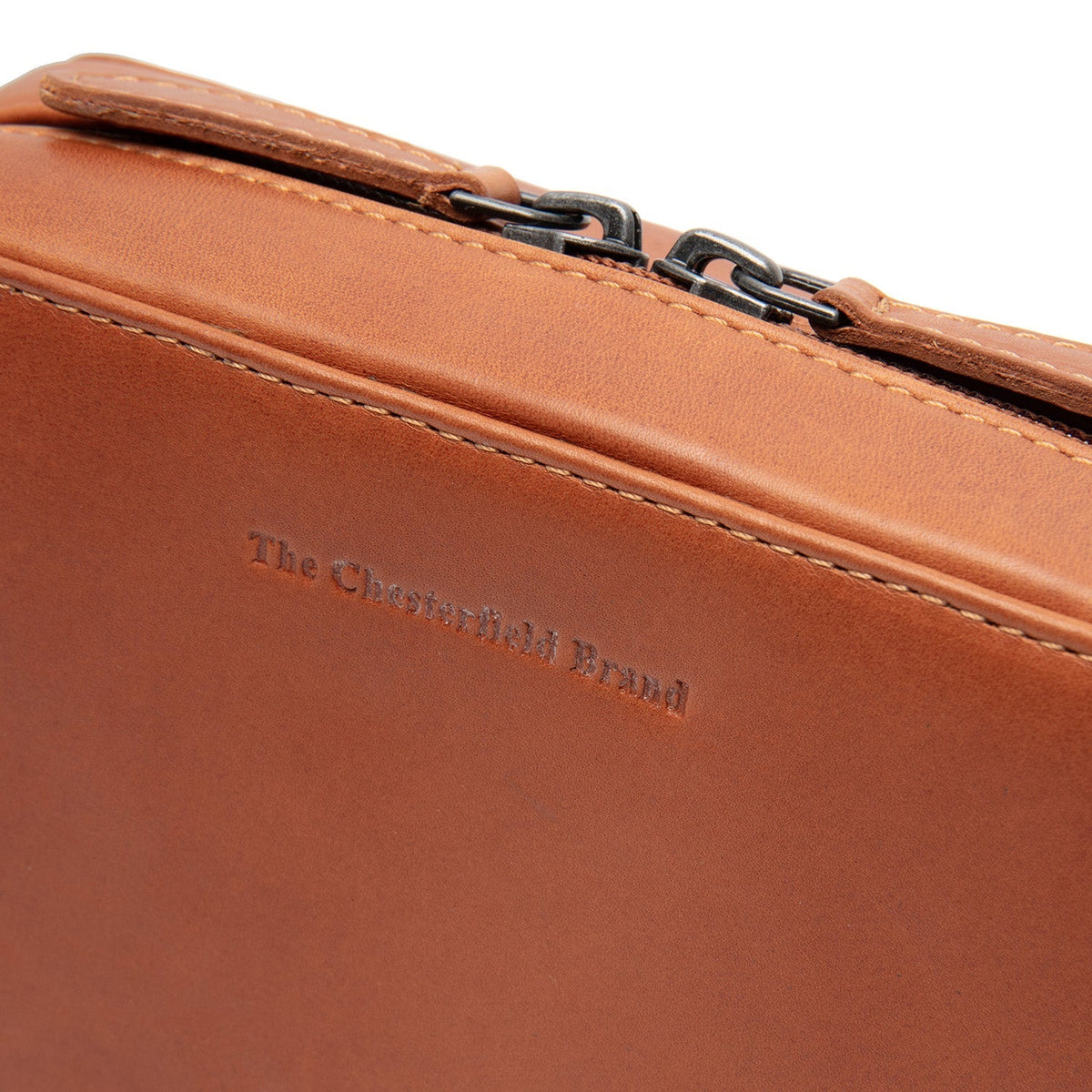 Cognac Leather Tech-Organizer Ardan Naisille, detail view 1