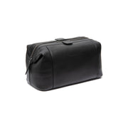 Biassa Full-Grain Leather Toiletry Bag Naisille in Classic 100% Full-Grain Leather - Front Profile View &amp; Tailored Silhouette | Buy Online