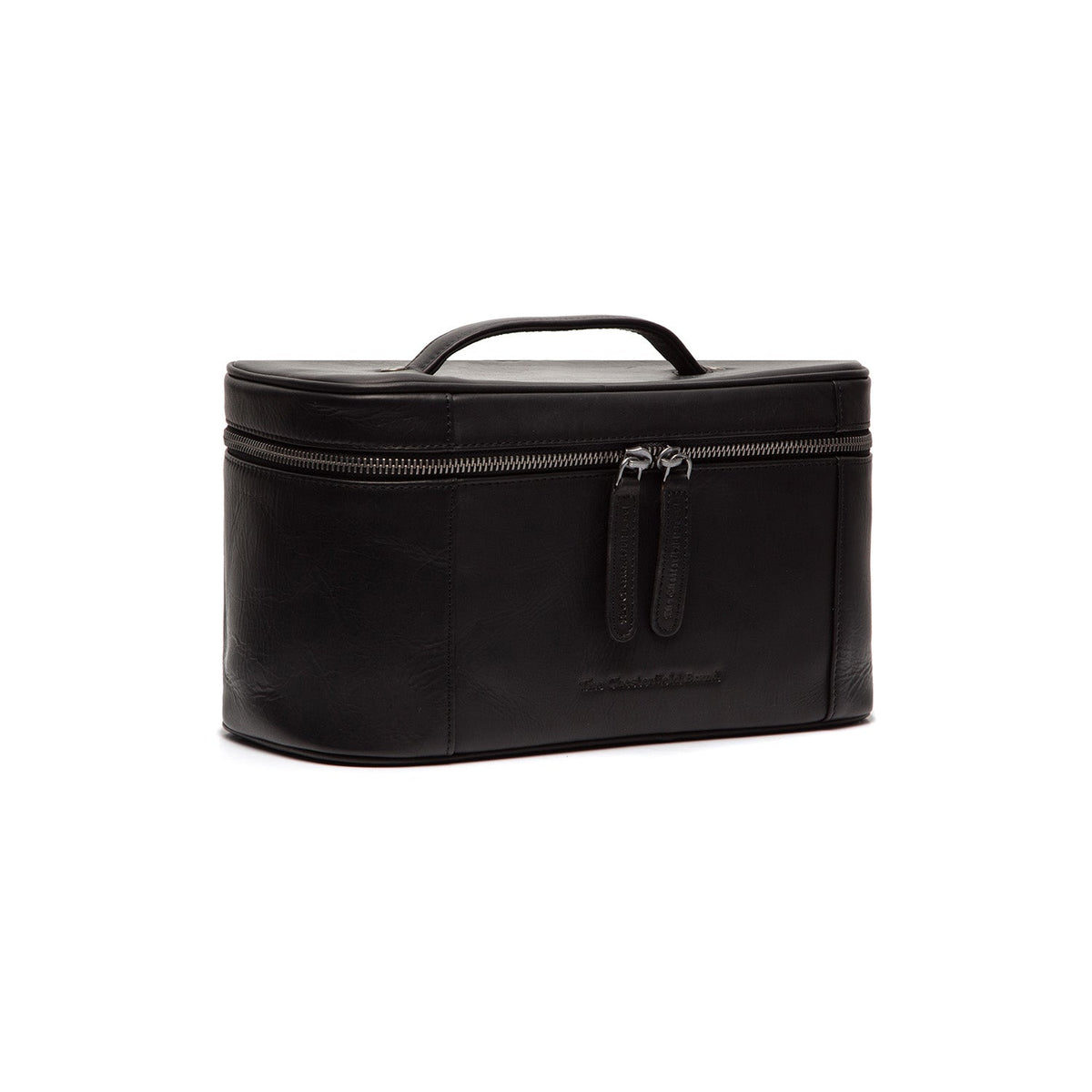 Limone Full-Grain Leather Toiletry Bag Naisille in Classic 100% Full-Grain Leather - Front Profile View &amp; Tailored Silhouette | Buy Online