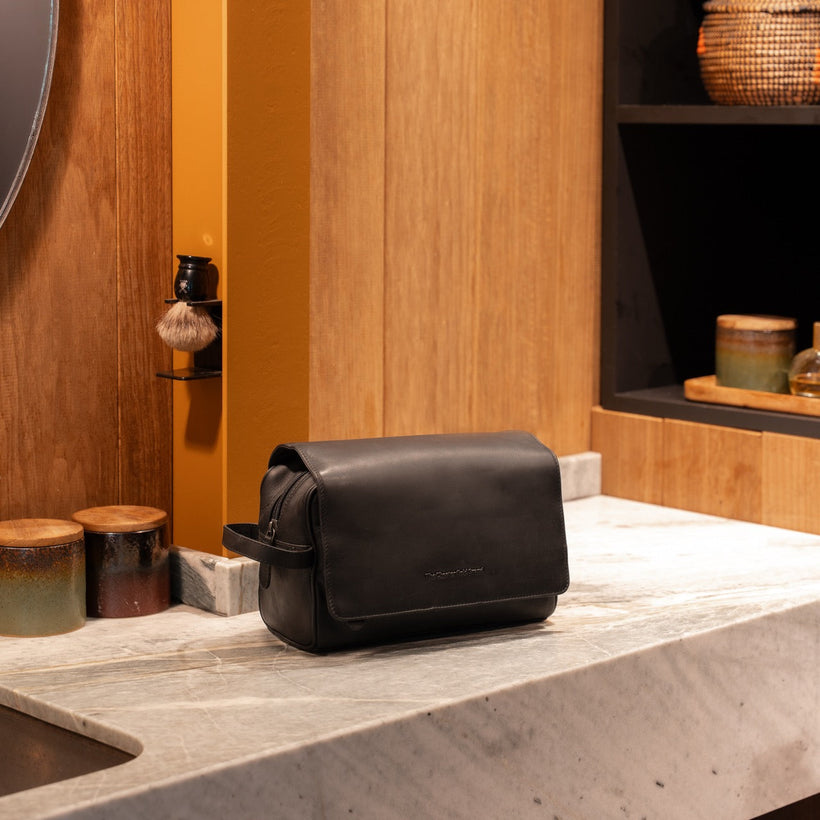 Rosario Full-Grain Leather Toiletry Bag Naisille
