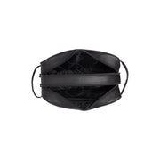 Tailored Rib Cuffs &amp; Hem Craftsmanship Construction Detail on Stefan Full-Grain Leather Toiletry Bag Naisille