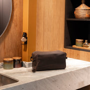 Stefan Full-Grain Leather Toiletry Bag Naisille – alternate product view 2