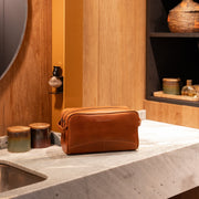 Stefan Full-Grain Leather Toiletry Bag Naisille – alternate product view 2