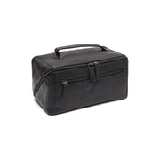 Trevia Full-Grain Leather Toiletry Bag Naisille in Classic 100% Full-Grain Leather - Front Profile View &amp; Tailored Silhouette | Buy Online