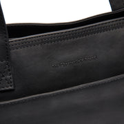 
Classic 100% Full-Grain leather Bag - Takanäkymä vahvistetuilla nahkahihnoilla