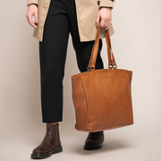 Berlin Full-Grain Leather Tote Bag Naisille – alternate product view 3