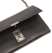 Solid Antique Brass Hardware &amp; Heavy-Duty Dual Zipper Detail on Bora Full-Grain Leather Waiter Wallet Naisille