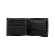 Alvina Full-Grain Leather Wallet Miehille - Structured Side Profile Showing Gusset Depth &amp; Expansion Capacity