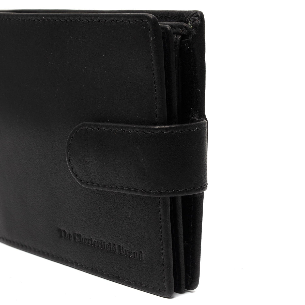 Curtis Full-Grain Leather Wallet Miehille - Structured Side Profile Showing Gusset Depth &amp; Expansion Capacity