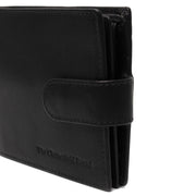 Curtis Full-Grain Leather Wallet Miehille - Structured Side Profile Showing Gusset Depth &amp; Expansion Capacity
