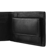 Enzo Full-Grain Leather Wallet Miehille - Structured Side Profile Showing Gusset Depth &amp; Expansion Capacity