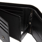 Hendrick Full-Grain Leather Wallet Miehille - Structured Side Profile Showing Gusset Depth &amp; Expansion Capacity