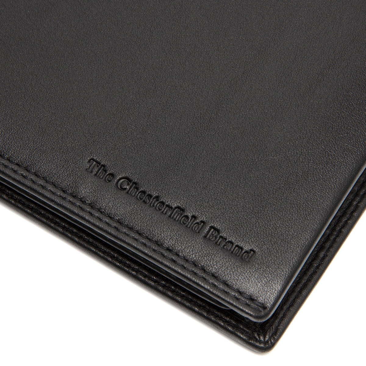 Solid Antique Brass Hardware &amp; Heavy-Duty Dual Zipper Detail on Lynnwood Full-Grain Leather Wallet Miehille