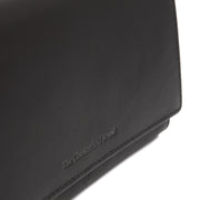 Solid Antique Brass Hardware &amp; Heavy-Duty Dual Zipper Detail on Mirthe Full-Grain Leather Wallet Naisille