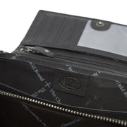 Mirthe Full-Grain Leather Wallet Naisille - Structured Side Profile Showing Gusset Depth &amp; Expansion Capacity