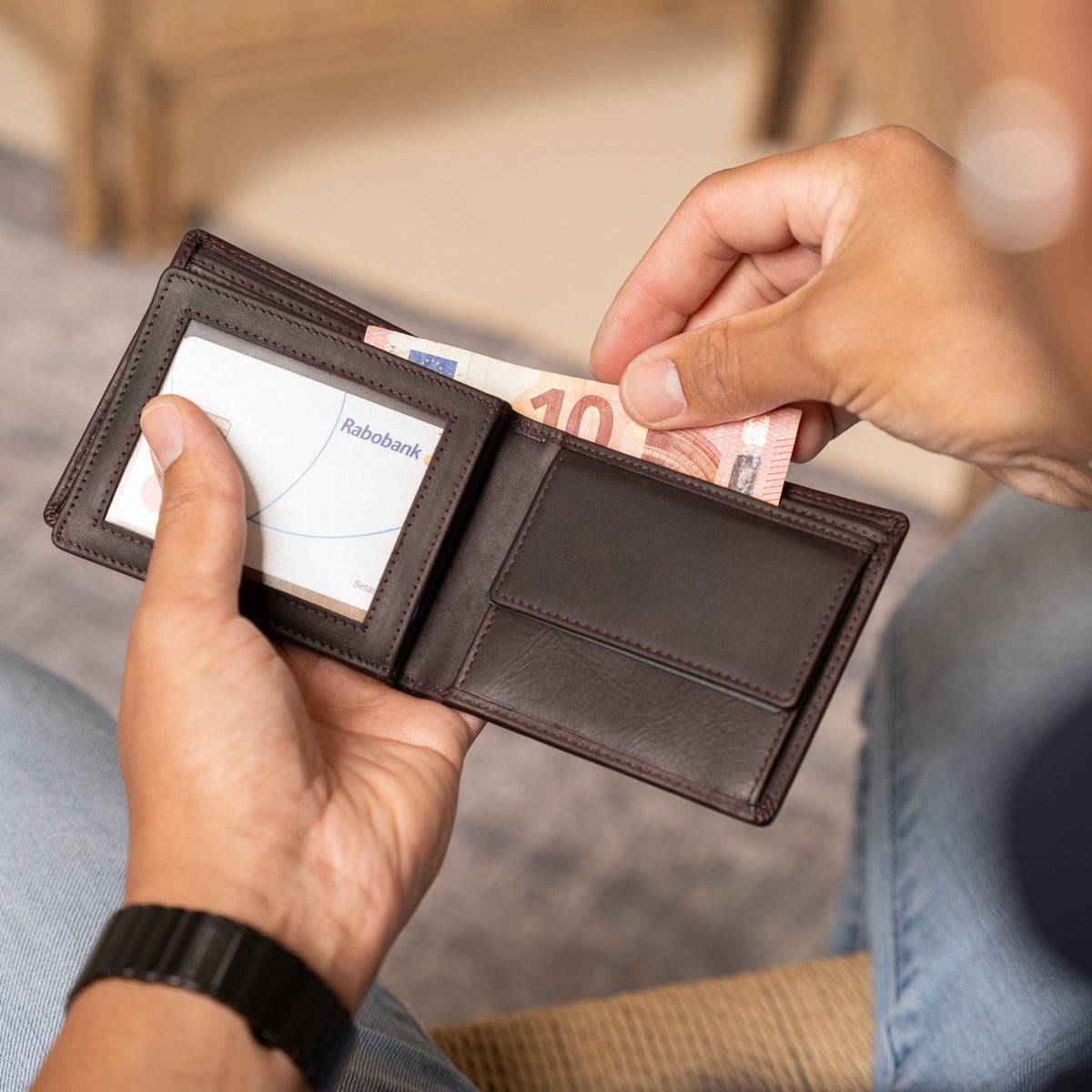 Ralph Full-Grain Leather Wallet Miehille – alternate product view 3