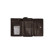 
Classic 100% Full-Grain leather Wallet - Takanäkymä vahvistetuilla nahkahihnoilla