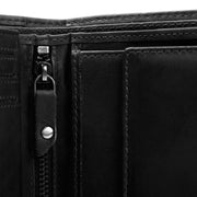 Ruby Full-Grain Leather Wallet Naisille - Structured Side Profile Showing Gusset Depth &amp; Expansion Capacity