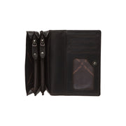 
Classic 100% Full-Grain leather Wallet - Takanäkymä vahvistetuilla nahkahihnoilla