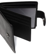 Yamba Full-Grain Leather Wallet Miehille - Structured Side Profile Showing Gusset Depth &amp; Expansion Capacity