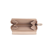 Solid Antique Brass Hardware &amp; Heavy-Duty Dual Zipper Detail on Zelan Full-Grain Leather Wallet Naisille