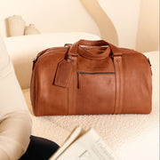 Rivaro Full-Grain Leather Weekender Bag Naisille – alternate product view 3