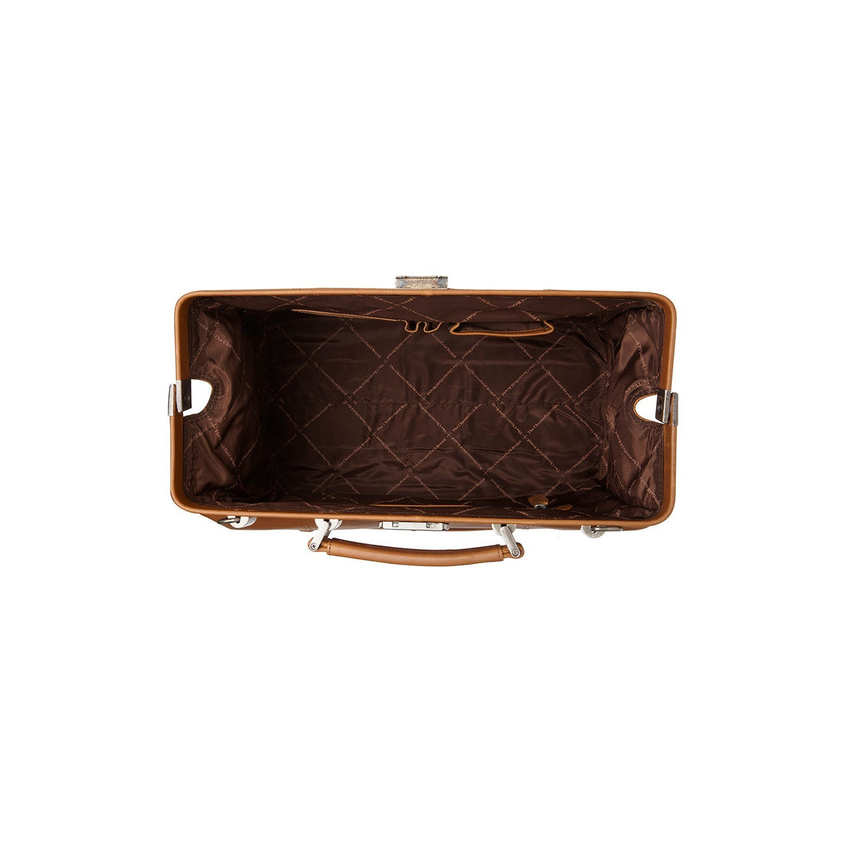 Solid Antique Brass Hardware &amp; Heavy-Duty Dual Zipper Detail on Texel Full-Grain Leather Weekender Bag Naisille