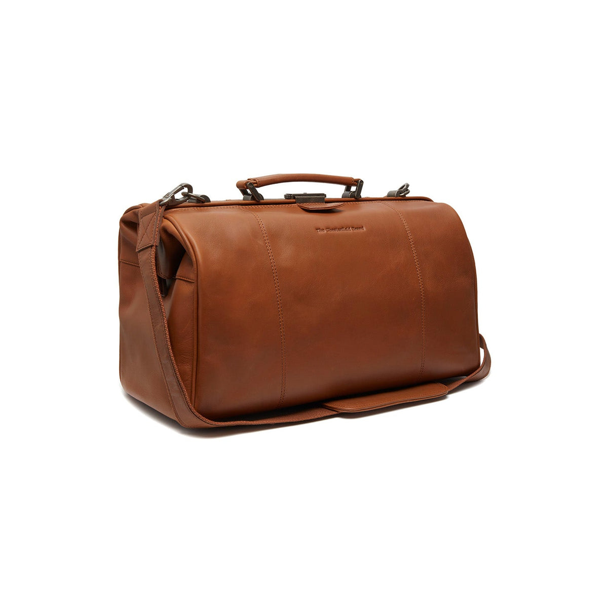 Texel Full-Grain Leather Weekender Bag Naisille in Classic 100% Full-Grain Leather - Full Exterior Front Profile View | Buy Online