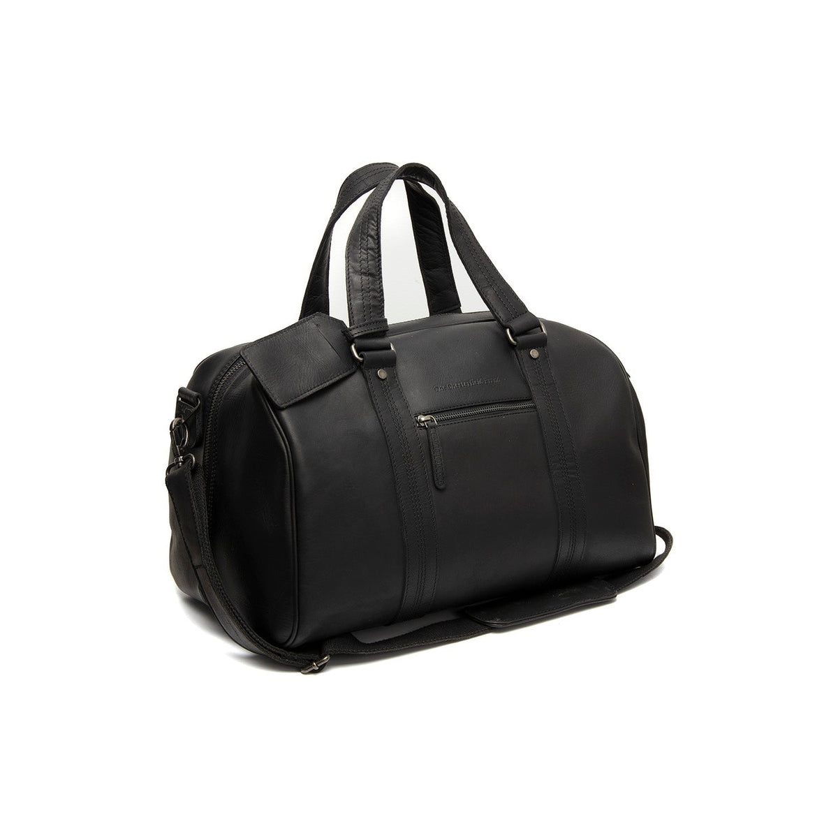 Volenza Full-Grain Leather Weekender Bag Naisille in Classic 100% Full-Grain Leather - Full Exterior Front Profile View | Buy Online